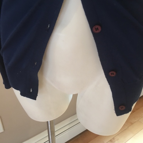 Navy open cardigan - Picture 2 of 13